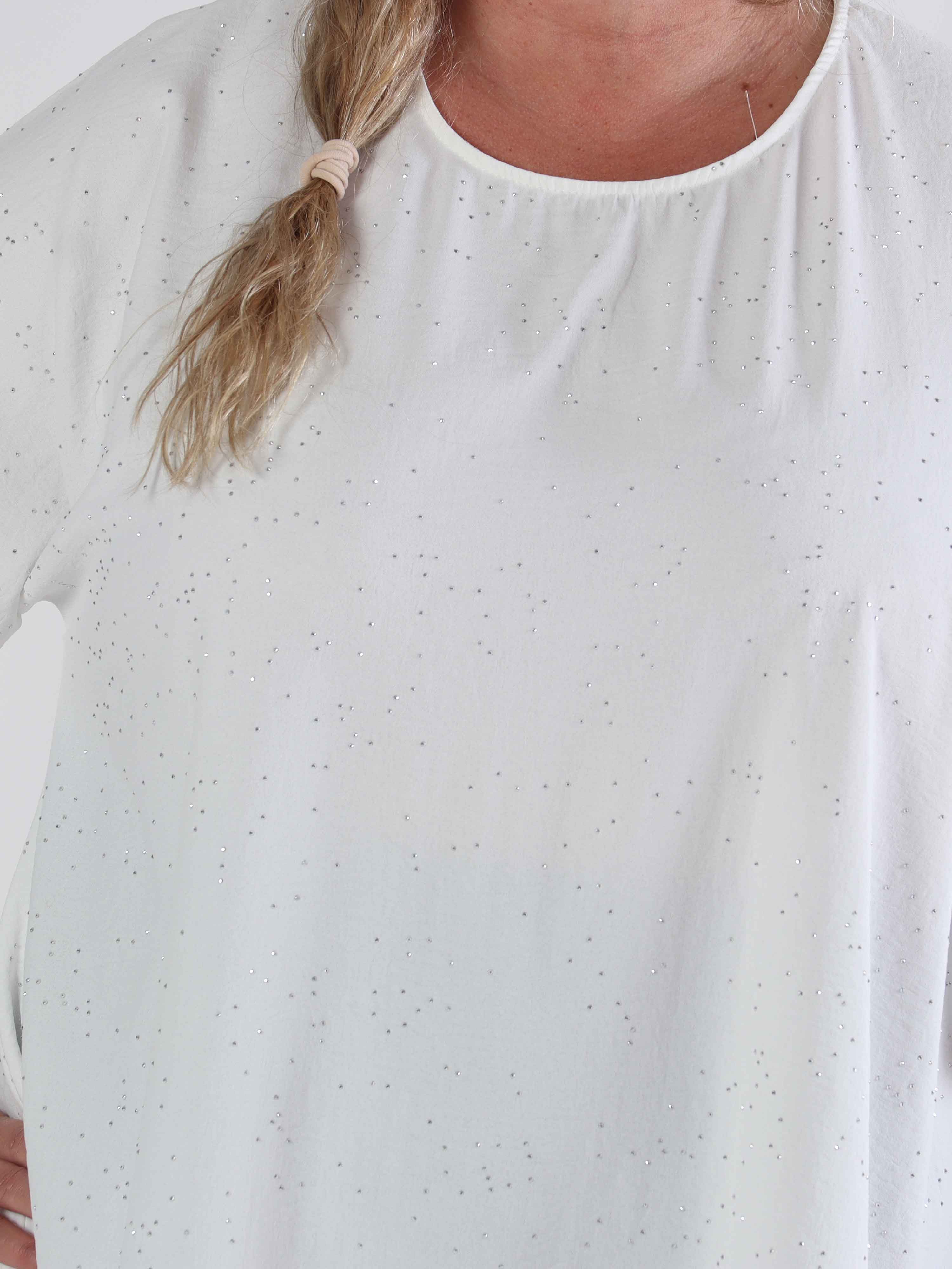 Johanne - Ensfarvet plus size kjole pyntet med similisten